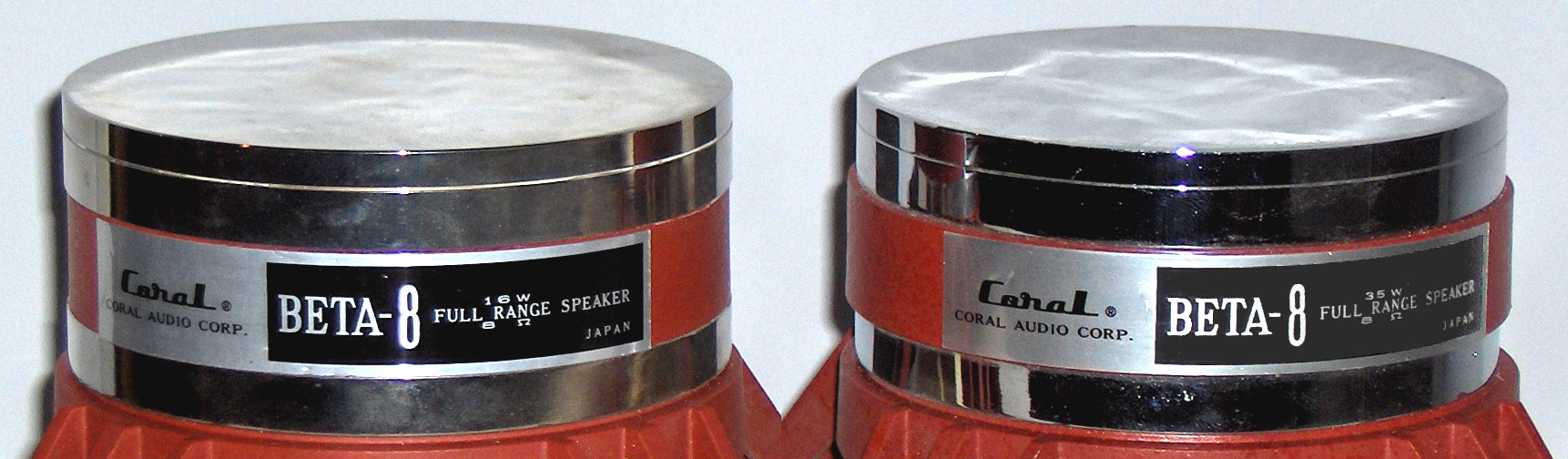 Two versions of the Coral Beta 8 driver